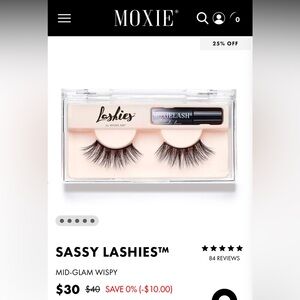Moxie Nano-Grip Sassy Lashes-NEW never opened